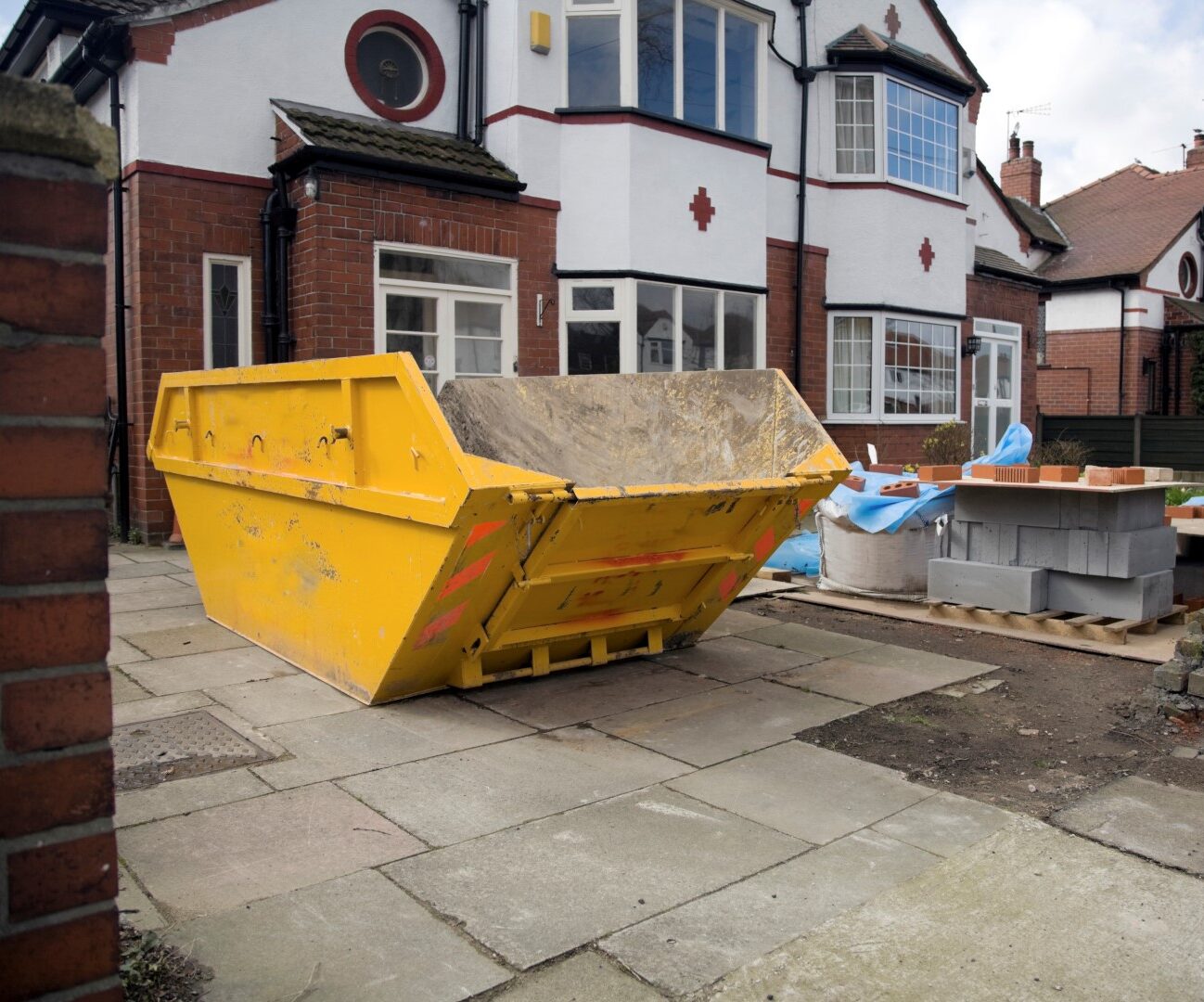 Skip hire home extension domestic